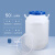水杉50L怡家白圆桶大号双耳白色塑料水桶塑料桶化工桶实验室废液桶