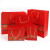 赫思迪格 JG-1112 红色手提纸袋中国风包装袋 横款 45*15*35cm(5只)