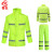者也 成人户外加厚反光雨衣交通劳保雨衣雨裤套装 标准款荧光绿反光雨衣 3XL