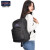 杰斯伯双肩包男女学生书包电脑包时尚休闲运动背包纯色 黑色