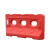 杰安达 新料三孔水马塑料小水马隔离墩围挡水马市政施工马路护栏 水马1300×700（红色）