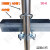 十字U型管卡 方圆管卡扣 方形扣镀锌圆管连接件卡扣 25圆管卡40方管10个（50-6）