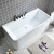 浴缸小户型按摩独立式亚克力浴缸成人家用冲浪保温恒温浴缸定制 黑色五件套+浴缸 1.1m