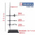 铁架台实验室支架夹子蝴蝶夹铁圈金属不锈钢国标全套化学十字夹 国标铁架台60cm