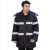 星工（XINGGONG）棉服中长款安保物业机场安检地铁冬季工作服保安棉服反光条 3XL