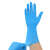 罗德力 一次性丁腈检查手套 工业检测手套防滑耐撕扯多用手套12寸纯丁腈50双/盒一盒价 蓝色 M码