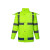 久臻 8015  交通警示分体雨衣雨裤套装 交通路政巡逻YGL04款 可定制 荧光绿 4XL185
