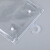 安达通 包装袋 PVC透明带挂钩塑料自封袋手提拉链袋子  35+7*27*8丝(100个)
