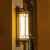 太阳能壁灯室外阳台庭院大门灯花园围墙灯中式别墅露台LED灯户外 58cm窗花咖啡色(接电款)
