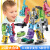 馨铂斯数字变形玩具机器人金刚合体字母积木拼装儿童玩具男女孩3-6岁 5合体（数字0/6-9）——中号尺寸