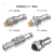 中连GX12航空插头公母对接连接器三芯四芯五芯接线端子黄铜镀金 带孔母插头/2~7芯/单卖1个