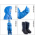 耐低温防护服LNG加气站液氮氧液化天然气防寒防冻服冷库耐低温服 蓝色液氮防冻手套（38cm）均码 XL