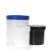 塑料广口直身瓶涂料油墨罐HDPE塑料瓶黑色150/250/300/500/1000ml 蓝盖500ml(带内盖)5个