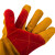易美丽诺 LSL0122 加厚牛皮电焊焊60CM加长款工手套防火花耐磨高温隔热焊接工作劳保防护手套