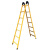 加厚1.5米2米两用梯子人字梯折叠梯单边直梯钢管梯伸缩爬楼梯 加厚2米人字/可做直梯4米