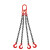 鼎红 起重链条 G80锰钢吊链 承重2吨*链条长1米（4钩)