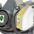 仁聚益KN95防毒半面罩套装 自吸式过滤呼吸器 6201主体+6002CN滤毒盒(7件套)