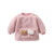 Auro Mesa宝宝冬季套装女童羊羔绒加绒上衣大PP裤卫衣裤子加厚保暖两件套 粉红色 2T/90cm
