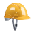 德威狮安全帽男新国标工地高级定制工程领导abs电工施工头盔生产工作帽 黄色ABS
