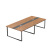 会议桌简约现代办公桌小型长条简易培训办桌椅组合长方形洽谈桌 2.0x1.0x0.75m不含椅子