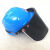 PVC防护面罩防护面具配帽防飞溅电焊面罩防粉尘劳保打磨面屏 蓝色安全帽+黑合金架+黑色PVC面屏