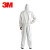 3M 4510防护服 白色带帽连体透气耐用隔离工作服工业防尘 L码*1件