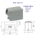 HDXBSCN西霸士重载连接器HE-0066芯16A侧/顶出线航空插接插件 H6BTSRO