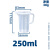 塑料烧杯量杯化学实验加厚大小刻度杯501001502505001000ml 塑料量杯50ml 有盖有把手