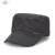 XBLGX男士帽子夏天速干打孔平顶帽单层透气薄款鸭舌帽通用中老年短檐帽 黑色 可调节
