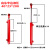 2吨液压油缸双向升降小型HSG40缸径 单缸电动液压缸重型手动微型 40*25*200 2吨推力 16MPA