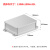 户外移动电源铝合金盒子接线盒铝盒DIY防水铝型材外壳L04-130-100 A款 130-100-45 墨玉黑