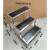 工业不锈钢台阶凳加高2层脚踏凳登高仓库凳 加宽黑色3层68-80-63厘米