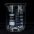 海斯迪克 HKCL-168 玻璃烧杯 耐高温刻度杯低型烧杯 150ml 