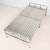 JPHZNB适用于加长2米宽0.7米-1.5米多尺寸不锈钢折叠床双人行军床午休单 全密款不锈钢折叠床 90x209x39cm