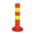 巨成 塑料警示柱 45cm红黄款 反光防撞弹力柱道路交通防护隔离墩停车位挡车立柱
