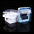 淇轩 86型新一代TNC防溅盒 塑料插座面板 开关罩防水盒 浅蓝色 10个装