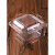 黛芷芙泡芙包装盒一次性烘焙点心糕点塑料透明饼干盒水果捞打包盒干果名 牛皮纸方形大号 100套 50套