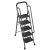 梯子扶梯加宽折叠伸缩多功能楼梯踏爬梯安全人字梯扶手梯 经典款大踏板四步梯 摸高约3.0
