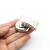 杉贝不锈钢D32带磁性夹子 磁铁夹办公家用文具固定夹子 银色 磁性夹子SHCXJ006