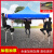 江波（JIANGBO）户外遮雨棚广告帐篷 可印字伸缩大伞四脚遮阳棚折叠雨篷 2X2大金刚加强版蓝色