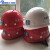 扬笙福中国建筑安全帽 中建国标abs工地电工头盔白色帽子玻璃钢八局一局 PE红色圆形安全帽 (带透气