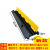 pvc线槽减速带y塑料单线槽橡胶小线槽室内外护线盖板压线板穿线板 PVC黄色塑料大一槽