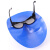 德岐 鬼脸焊工面罩 氩弧防强光头戴式面罩 面罩+黑色眼镜 