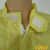 CESK夏季款短袖上衣立领拉链短款短袖夹克洁净无尘服防尘静电衣厂服 黄色 M