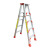 折叠梯子铝合金人字扶梯安全爬梯阁楼单梯合梯工程室内步梯凳 加固加强版全铝1.2米