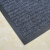 七彩阁 双条纹绒面地垫地毯 PVC防尘进门垫防滑垫 单位：张 灰色120cm*180cm