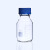 化科 蓝盖丝口玻璃试剂瓶 透明棕色密封瓶，实验室取样瓶 螺纹口刻度密封瓶 1000ml，20只起订 