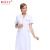 仙马王子 医院工作服 护士服 白大褂（尺码备注） 女款西装翻领白色短袖 套 女款医生服后腰带短袖
