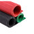 聚远JUYUAN高压绝缘板垫橡胶垫配电房绝缘地毯 绝缘条纹橡胶皮垫板垫 0.5米0.5米3mm【红】1块价 2块起售