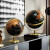 ABDT北欧创意地球仪摆件客厅办公室书房桌面样板房间酒柜家居软装饰 英文黑金A-大号